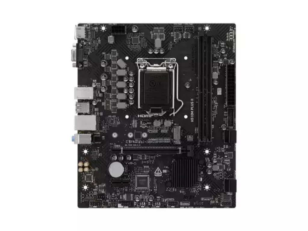 MSI H510M PLUS II Intel Motherboard (LGA1200, H510, DDR4, USB3.2, SATA3) | iklanova.com