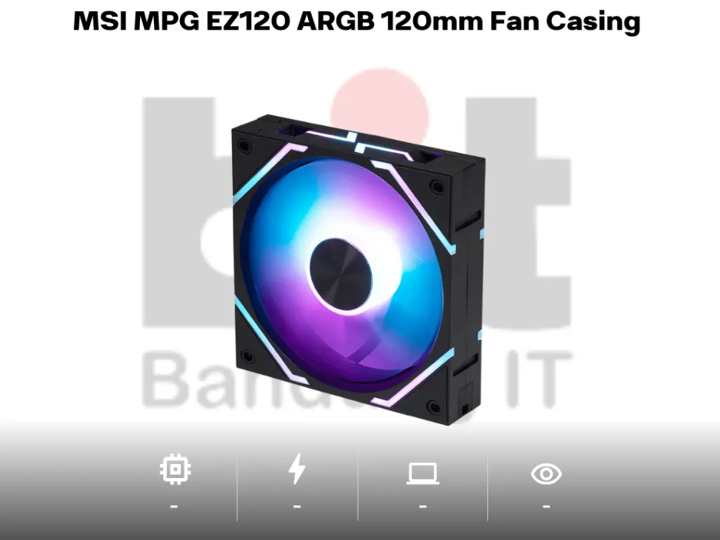 MSI MPG EZ120 ARGB 120mm Fan Casing - hitam | iklanova.com