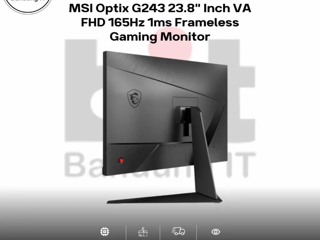 MSI Optix G243 23.8" Inch VA FHD 165Hz 1ms Frameless Gaming Monitor | iklanova.com