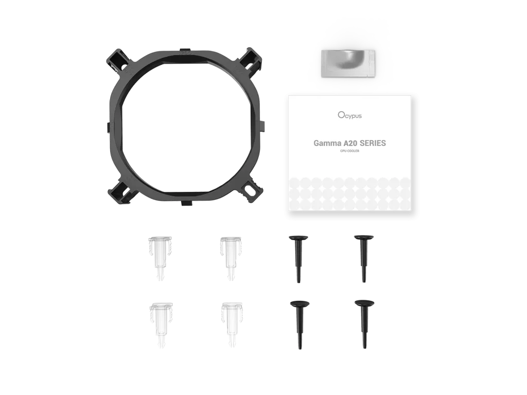 OCYPUS GAMMA A20 ARGB CPU Air Cooler Dual Heat Pipes 92mm Fan - HITAM | iklanova.com