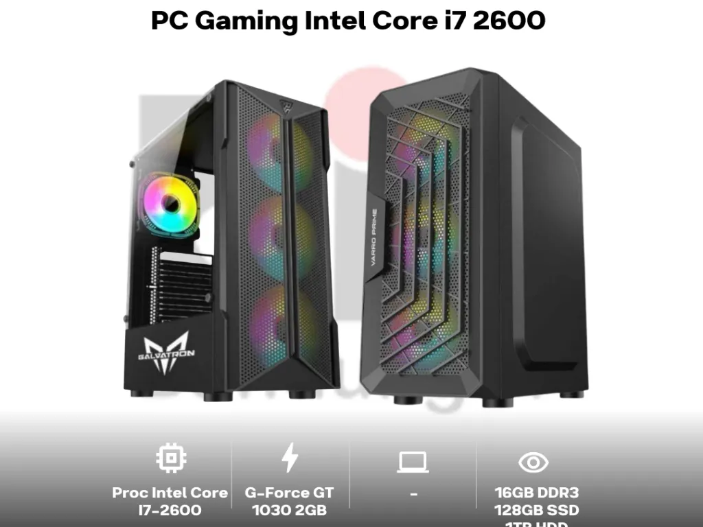 PC Gaming Intel Core i7 2600 I 16GB I VGA GT1030 2GB I HDD 1TB I SSD | iklanova.com