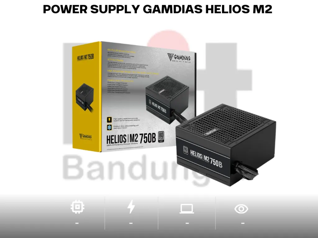 POWER SUPPLY GAMDIAS HELIOS M2-750B 80+ BRONZE | iklanova.com