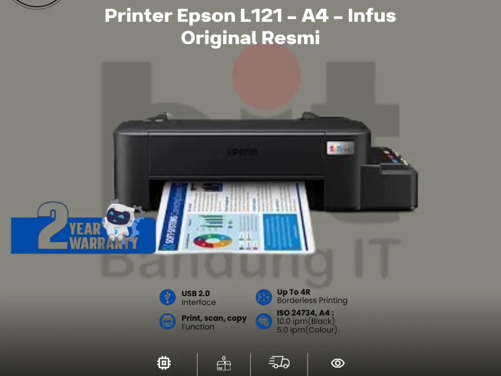 Printer Epson L121 - A4 - Infus Original Resmi | iklanova.com