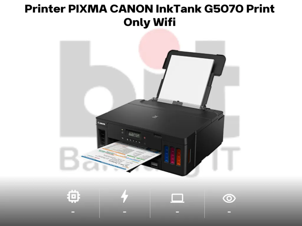 Printer PIXMA CANON InkTank G5070 Print Only Wifi | iklanova.com