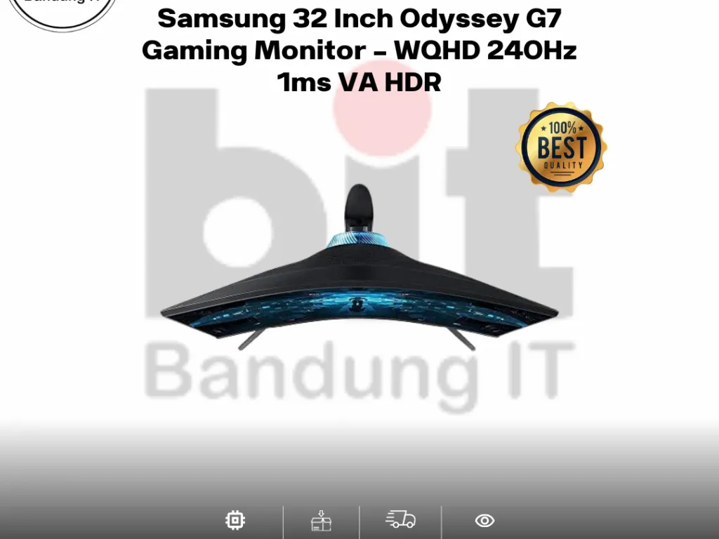 Samsung 32 Inch Odyssey G7 Gaming Monitor - WQHD 240Hz 1ms VA HDR | iklanova.com