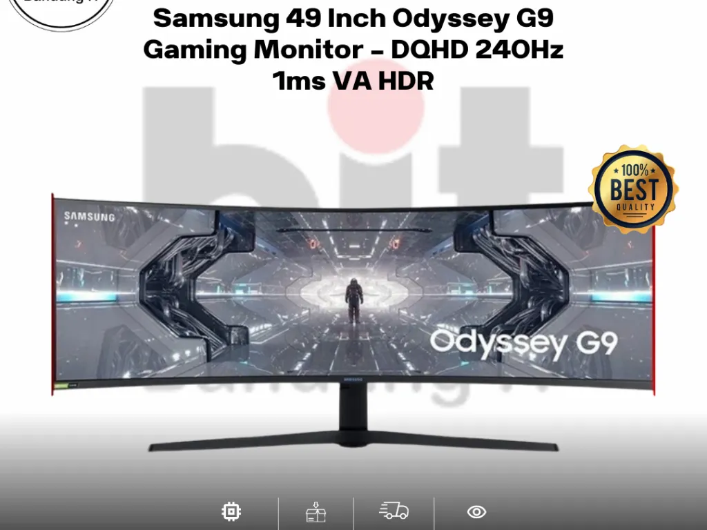 Samsung 49 Inch Odyssey G9 Gaming Monitor - DQHD 240Hz 1ms VA HDR | iklanova.com