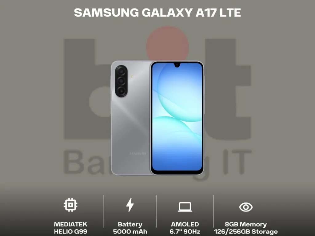SAMSUNG GALAXY A17 8GB 128GB 6.7'' SUPER AMOLED 90HZ GARANSI RESMI INDONESIA | iklanova.com