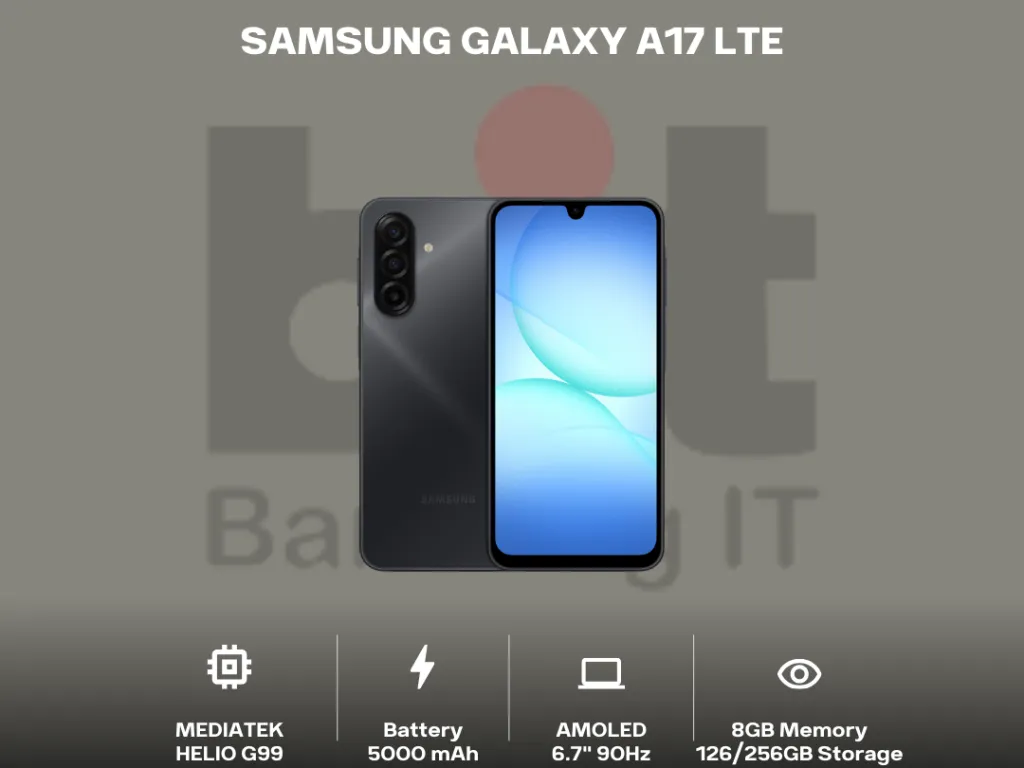 SAMSUNG GALAXY A17 8GB 128GB 6.7'' SUPER AMOLED 90HZ GARANSI RESMI INDONESIA | iklanova.com
