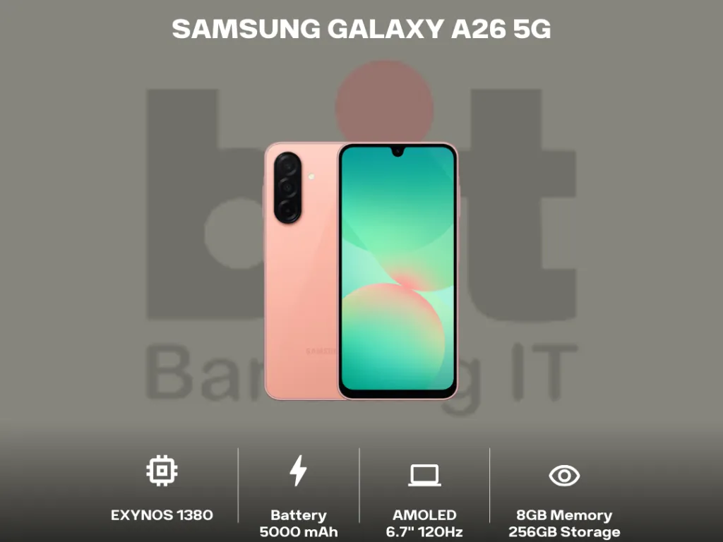 SAMSUNG GALAXY A26 5G 8GB 256GB GARANSI RESMI INDONESIA | iklanova.com