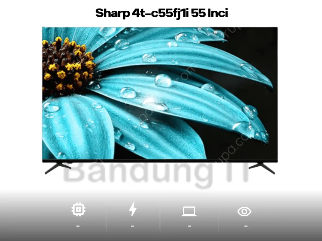 Sharp 4t-c55fj1i 55 Inci Led 4k Google Tv HDR Frameless Design | iklanova.com