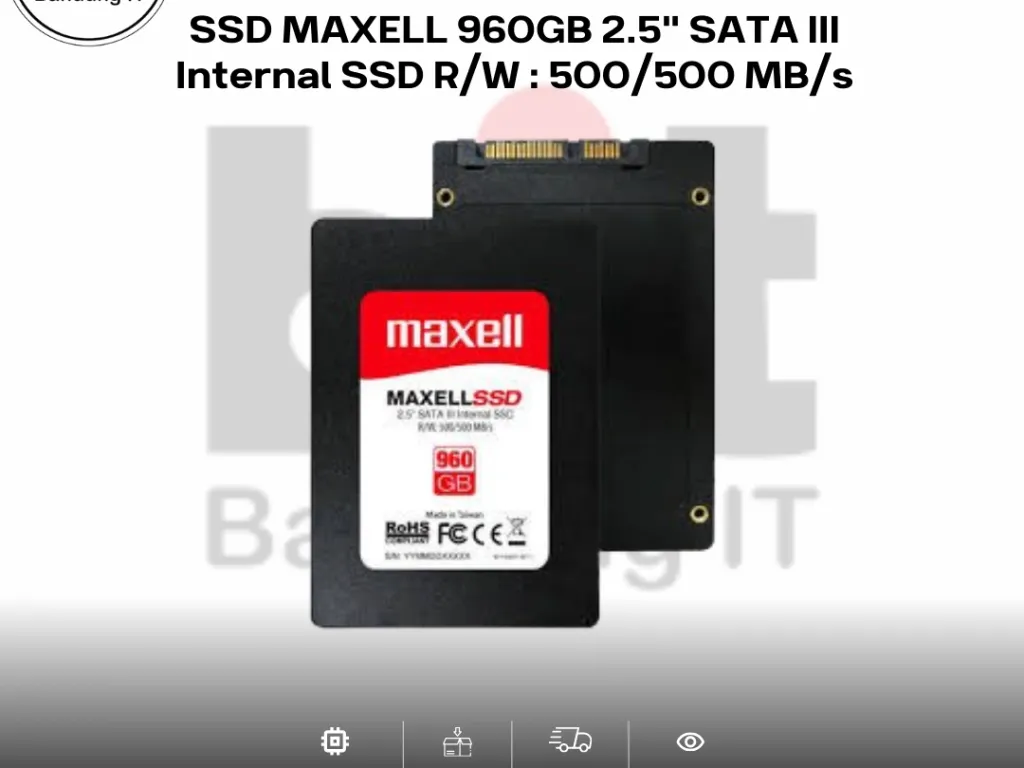 SSD MAXELL 960GB 2.5" SATA III Internal SSD R/W : 500/500 MB/s | iklanova.com