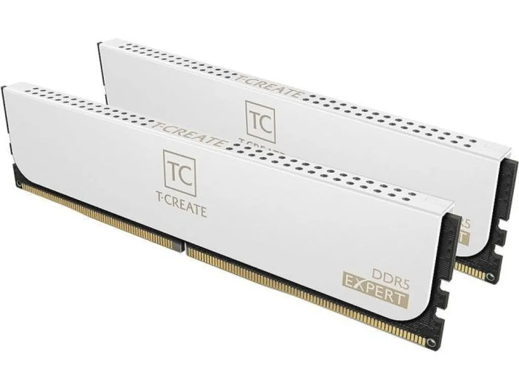 Team T-Create EXPERT DDR5 64Gb (2x32GB) 6400Mhz - Dual Channel WHITE Ram | iklanova.com