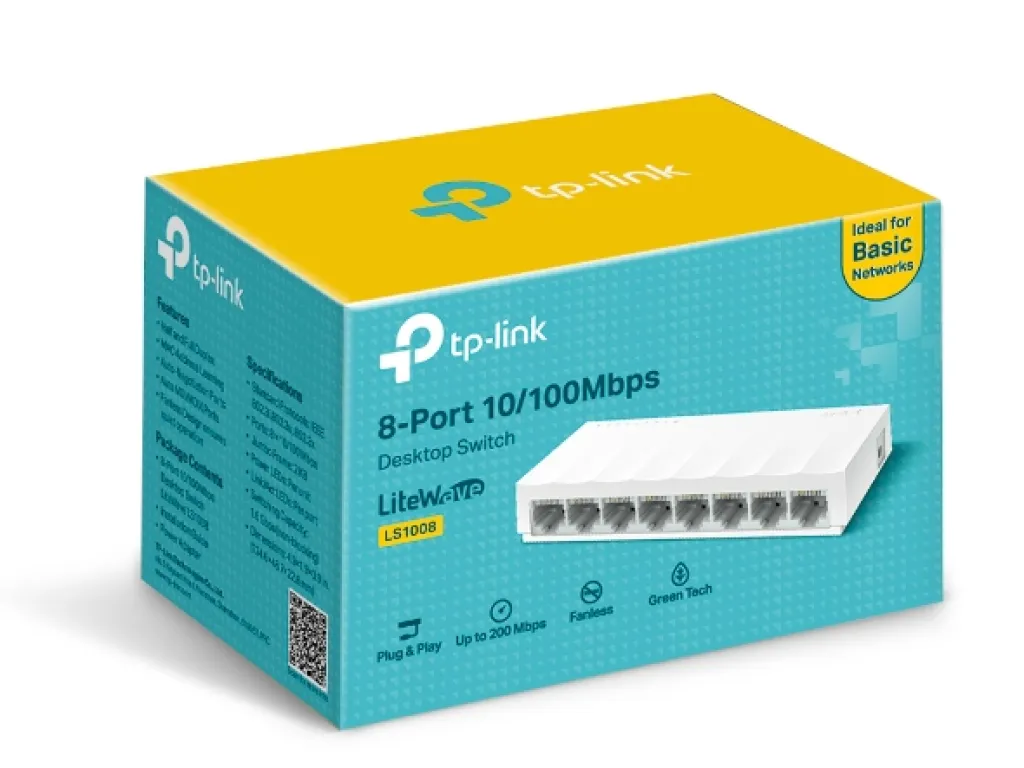 TP-LINK SWITCH HUB 8 PORT TL-SF1008D 10/100 | iklanova.com