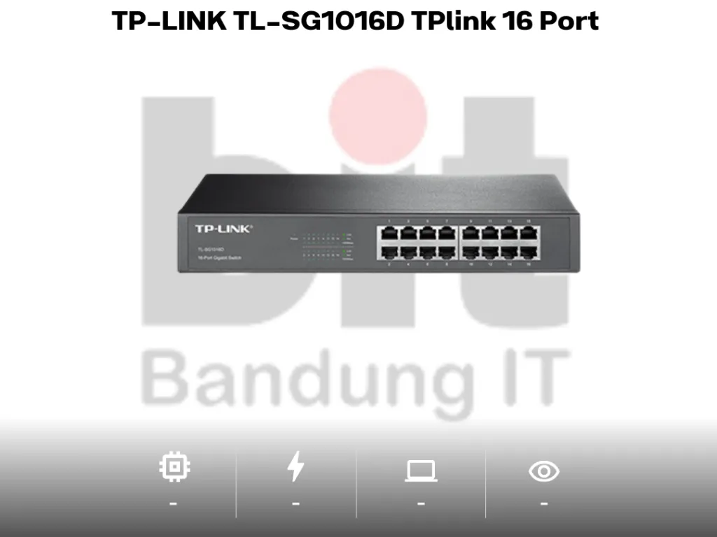 TP-LINK TL-SG1016D TPlink 16 Port Gigabit Desktop/Rackmount Switch Hub | iklanova.com