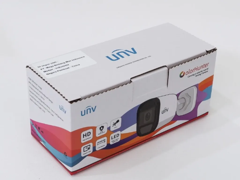 UNIVIEW UAC-B115-F28-W 5MP ColourHunter Fixed Bullet Analog Camera | iklanova.com