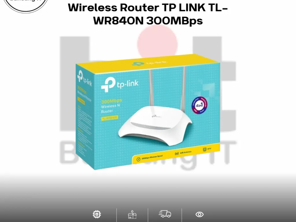 Wireless Router TP LINK TL-WR840N 300MBps | iklanova.com